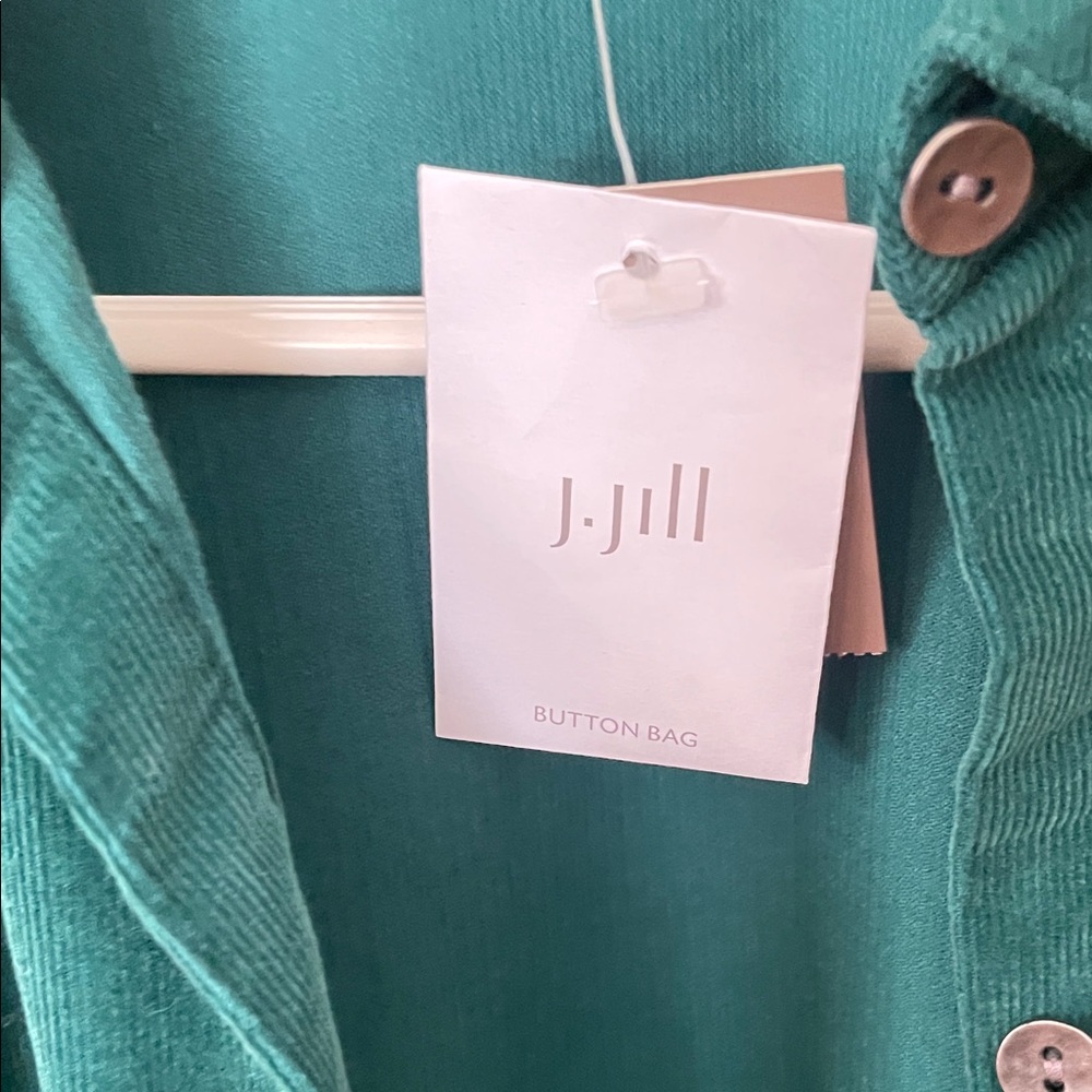 J.Jill NWT Corduroy Top/Jacket in green - Picture 3 of 14